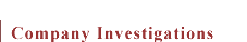 Business Investigations